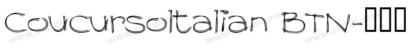 Coucursoltalian BTN字体转换